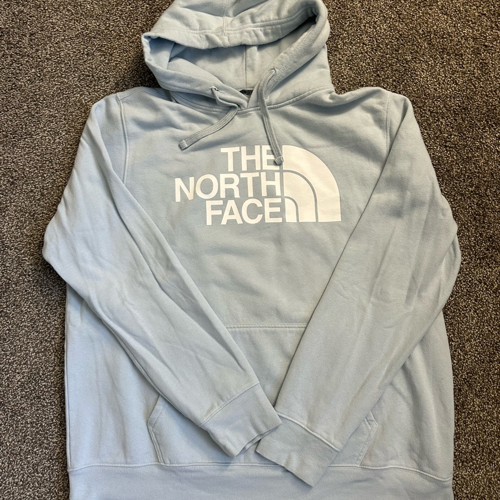 The North Face Men's Light Blue Hoodie